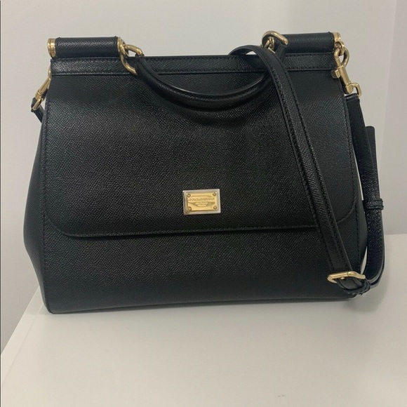 Dolce Gabanna Medium Sicily Purse Black - Picture 1 of 6